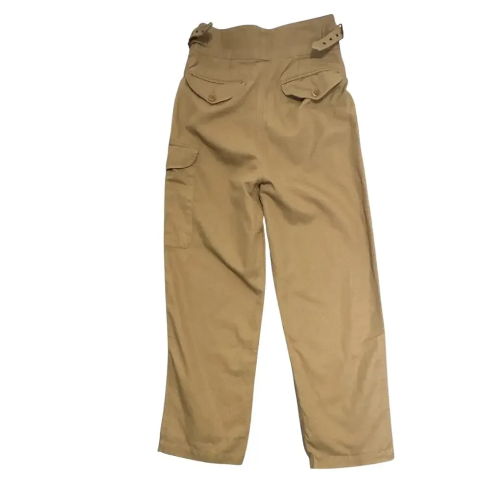 Banana Republic Heritage Explorer Cargo Pants Khaki Pleated Buckle Women 6